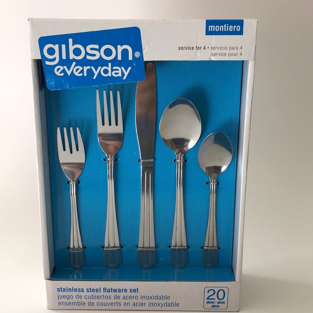 Gibson everyday Steel flatware set